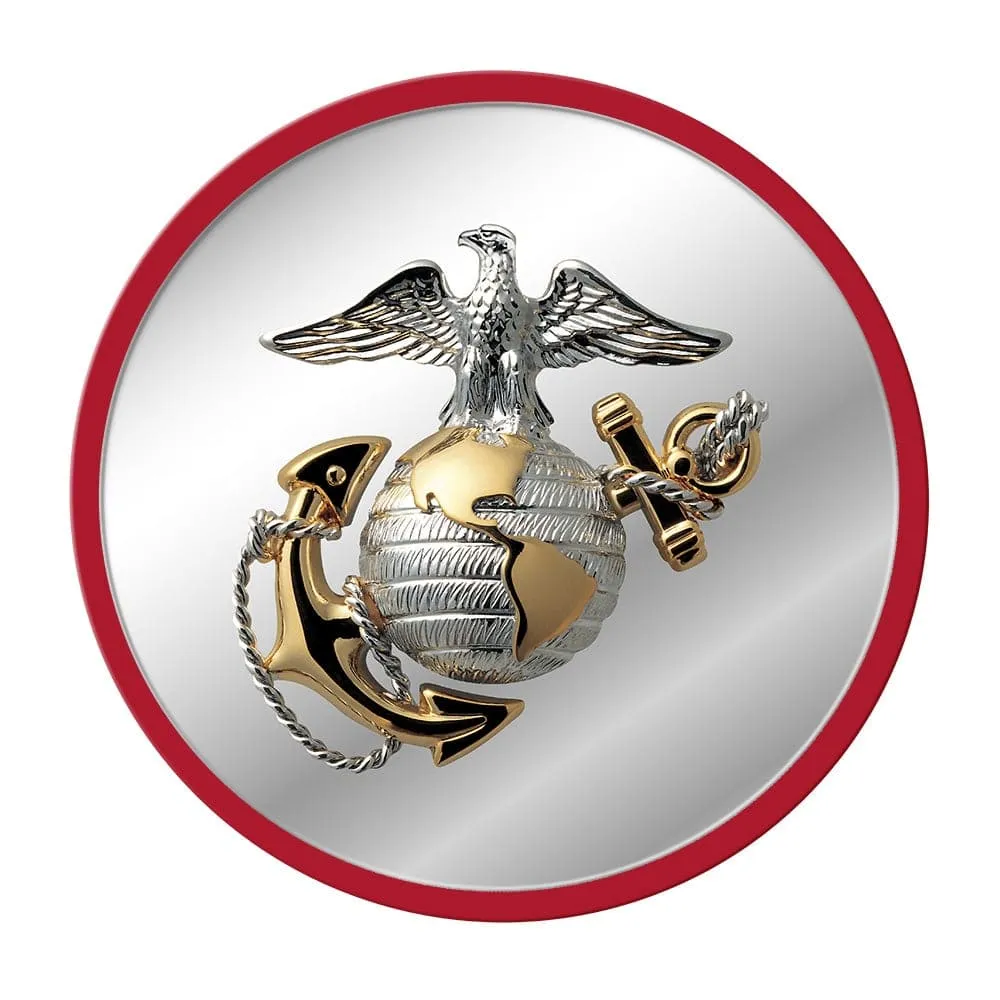 US Marine Corps: Modern Disc Mirrored Wall Sign