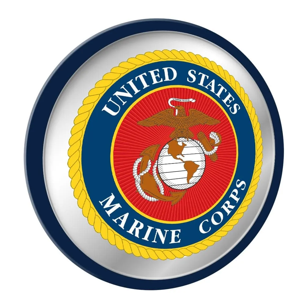 US Marine Corps: Seal - Modern Disc Mirrored Wall Sign