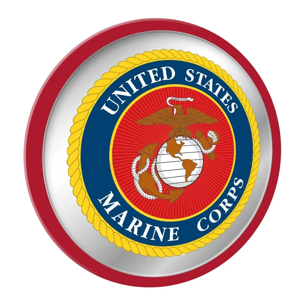 US Marine Corps: Seal - Modern Disc Mirrored Wall Sign