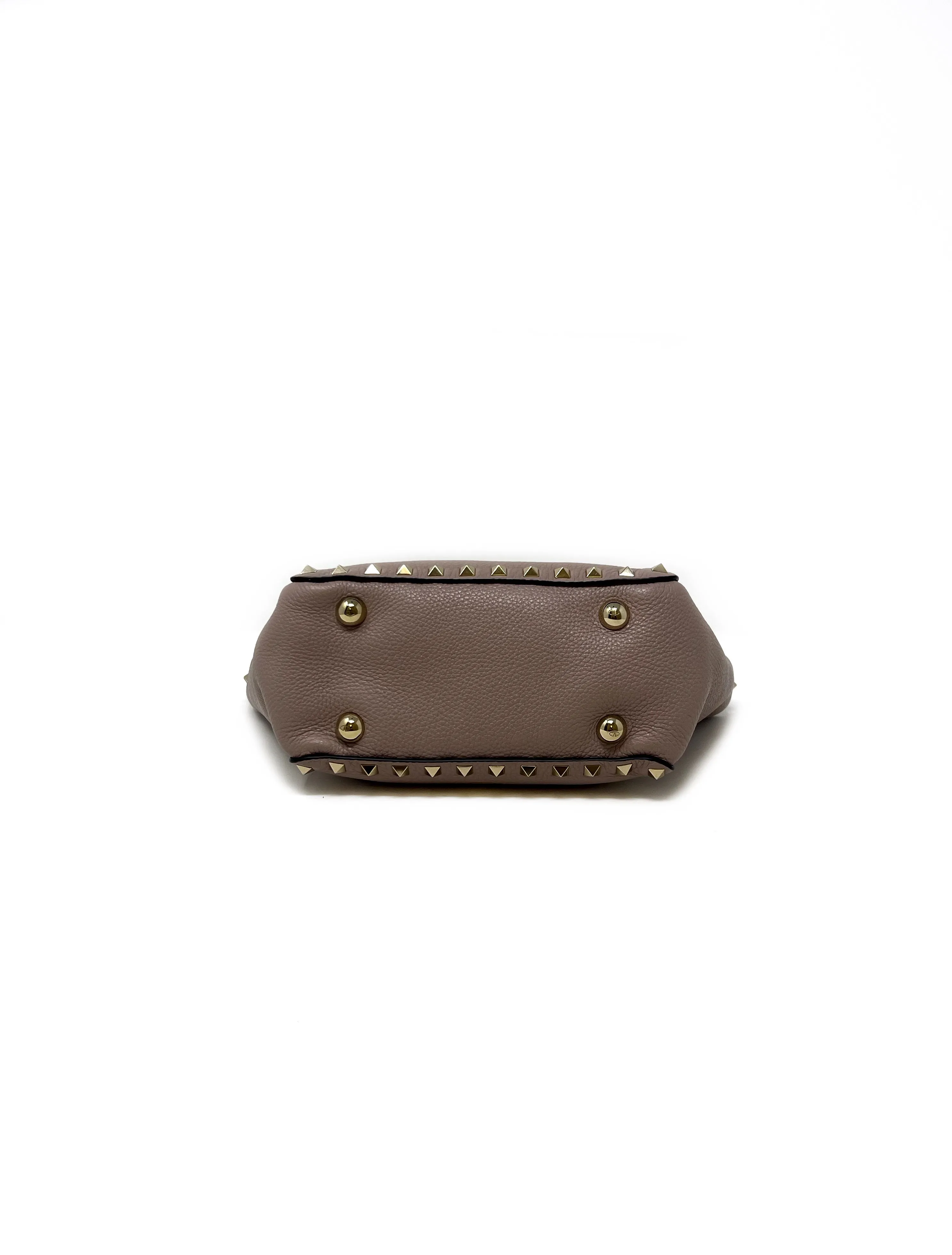 Valentino '23 Mini Rockstud Grainy Calfskin Bag W/Strap