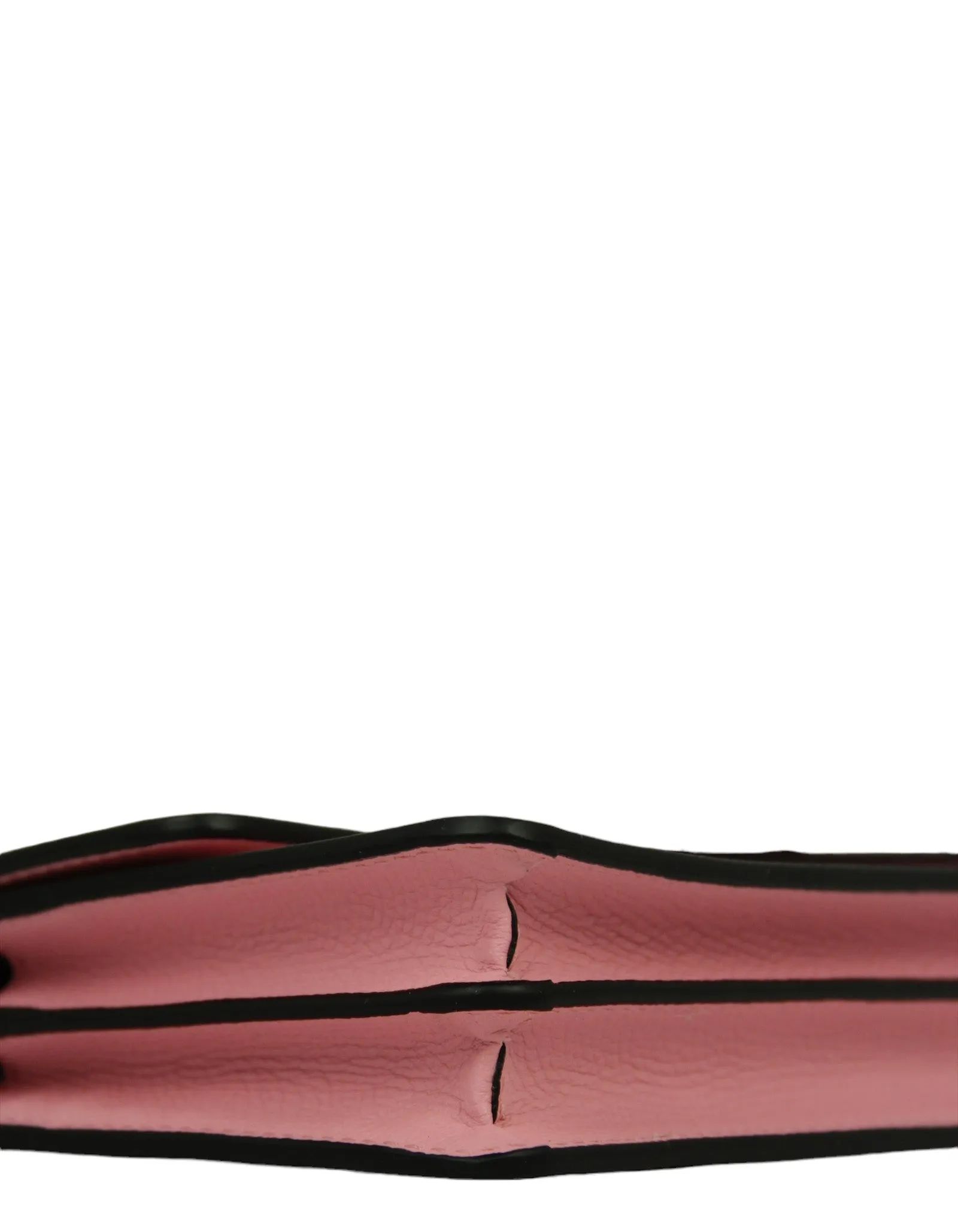 Valentino Pink V Logo Wallet on a Chain