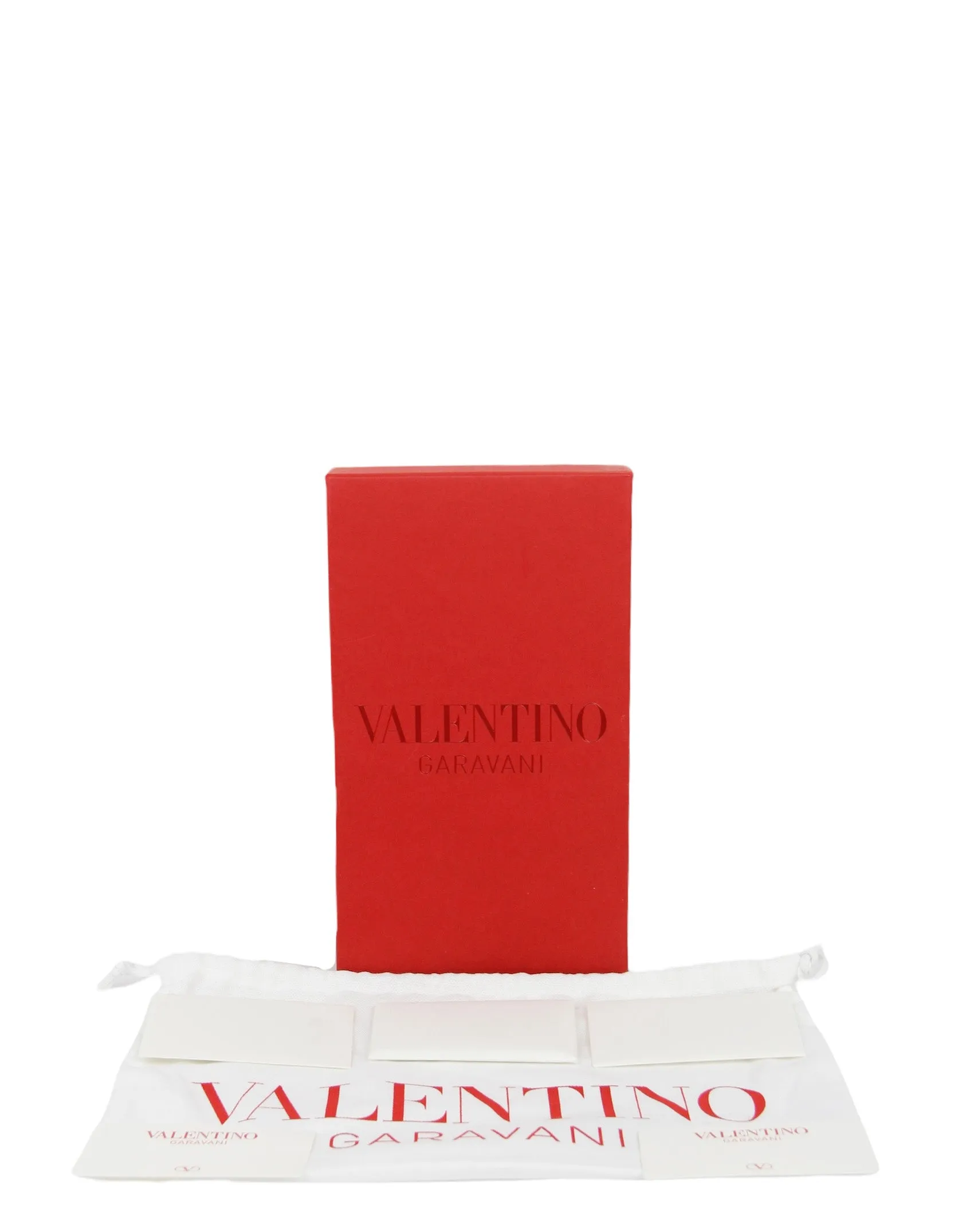 Valentino Pink V Logo Wallet on a Chain