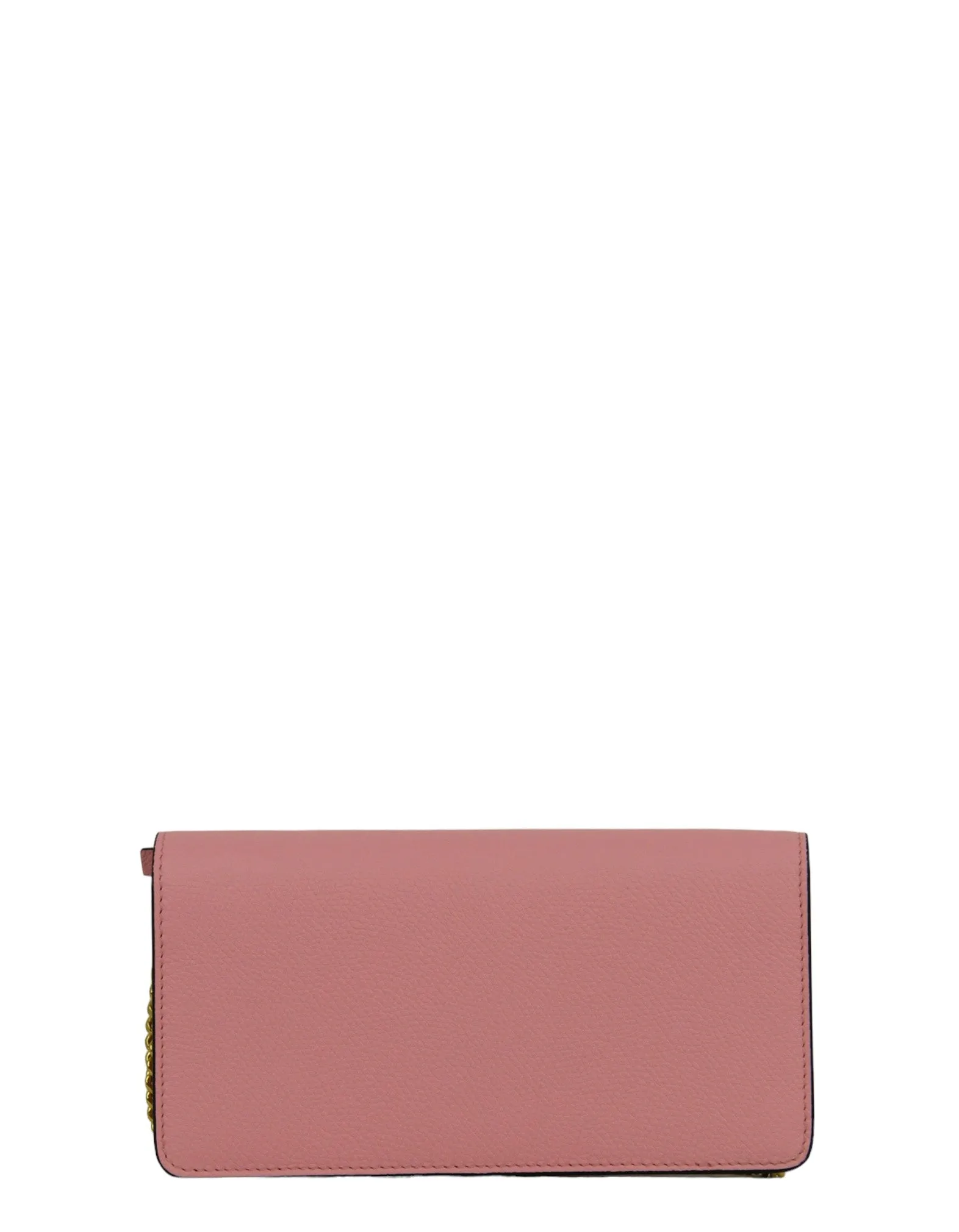 Valentino Pink V Logo Wallet on a Chain