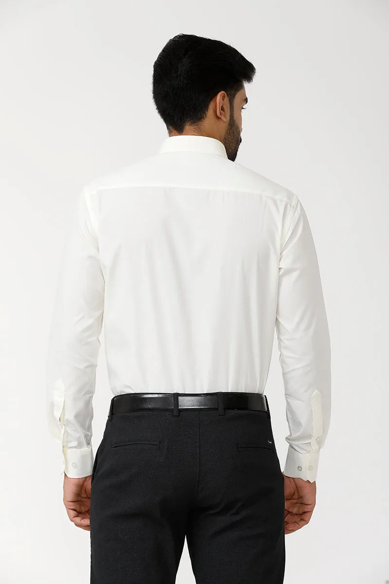 Vasantham - Cream shirts For Men | Uathayam