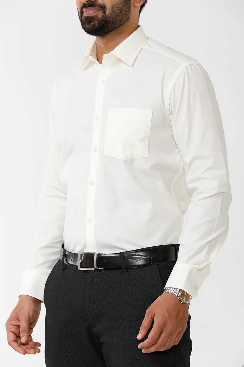 Vasantham - Cream shirts For Men | Uathayam