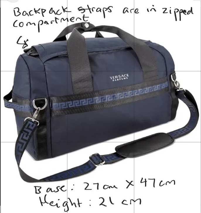 VERSACE Duffle Bag / Backpack (dual function)