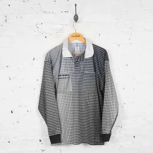 Vintage Adidas Patterned Training Shirt - Black - L