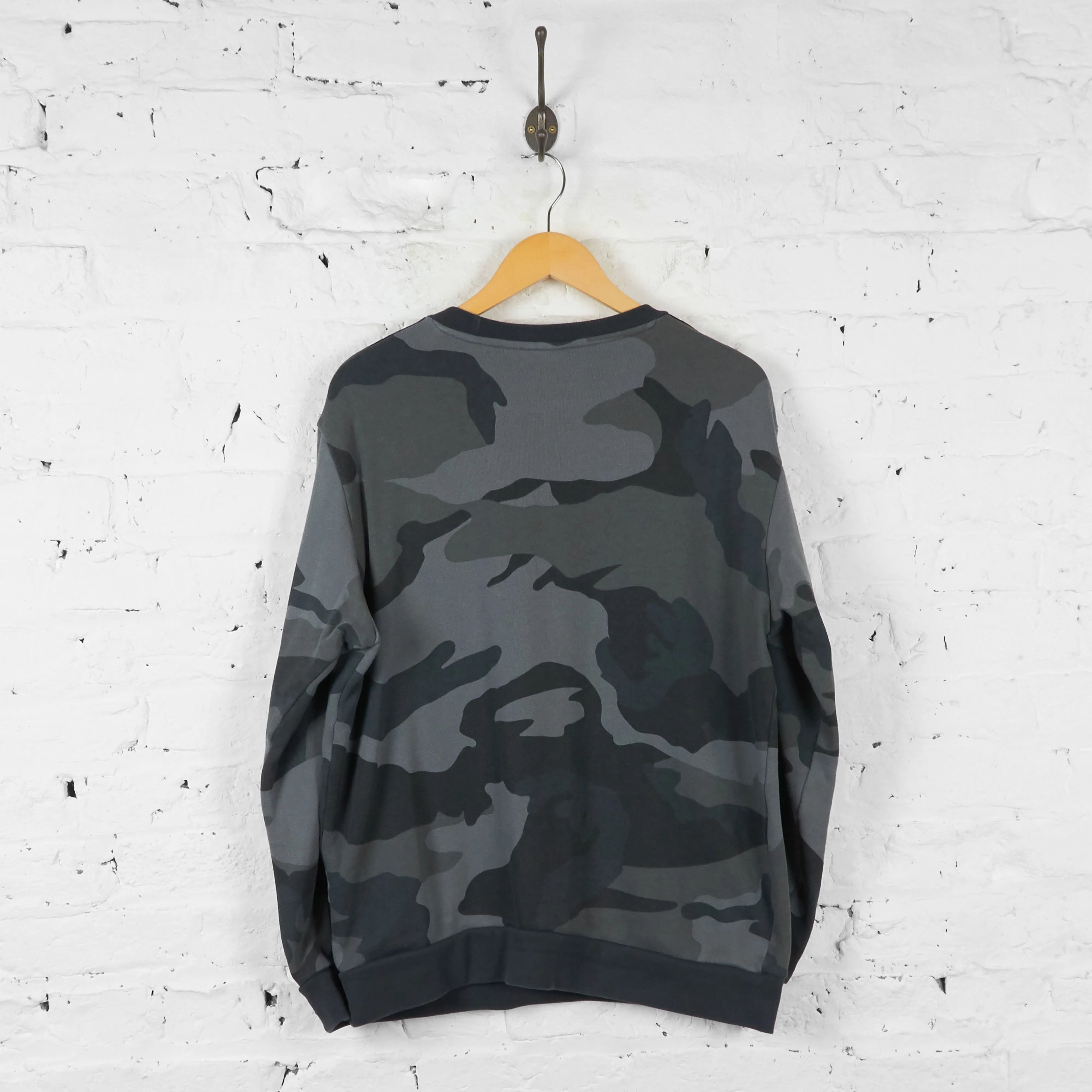 Vintage Camouflage Adidas Sweatshirt - Grey - M