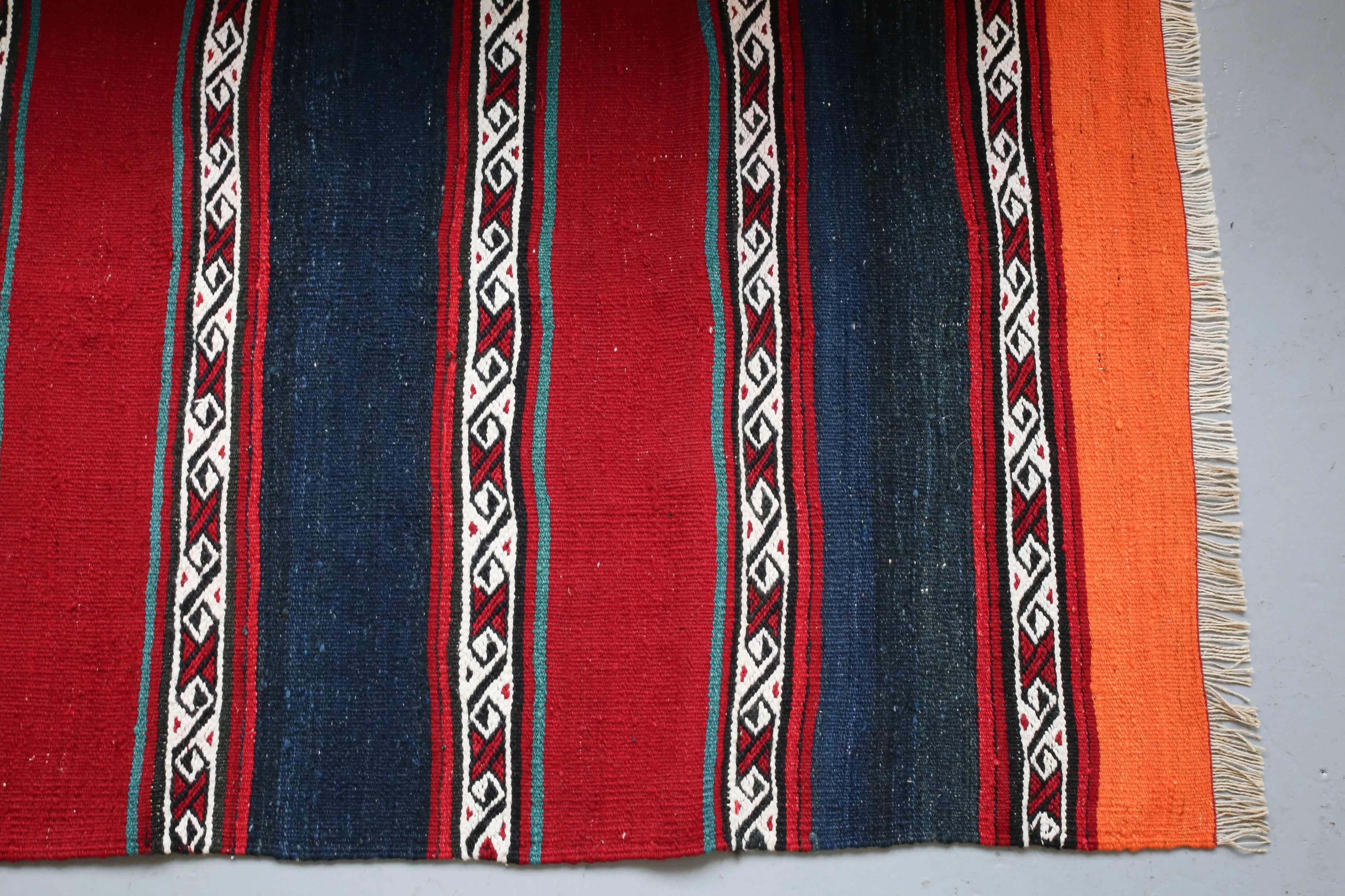 Vintage Mini Turkish Kilim Rug 2.7ftx4.7ft