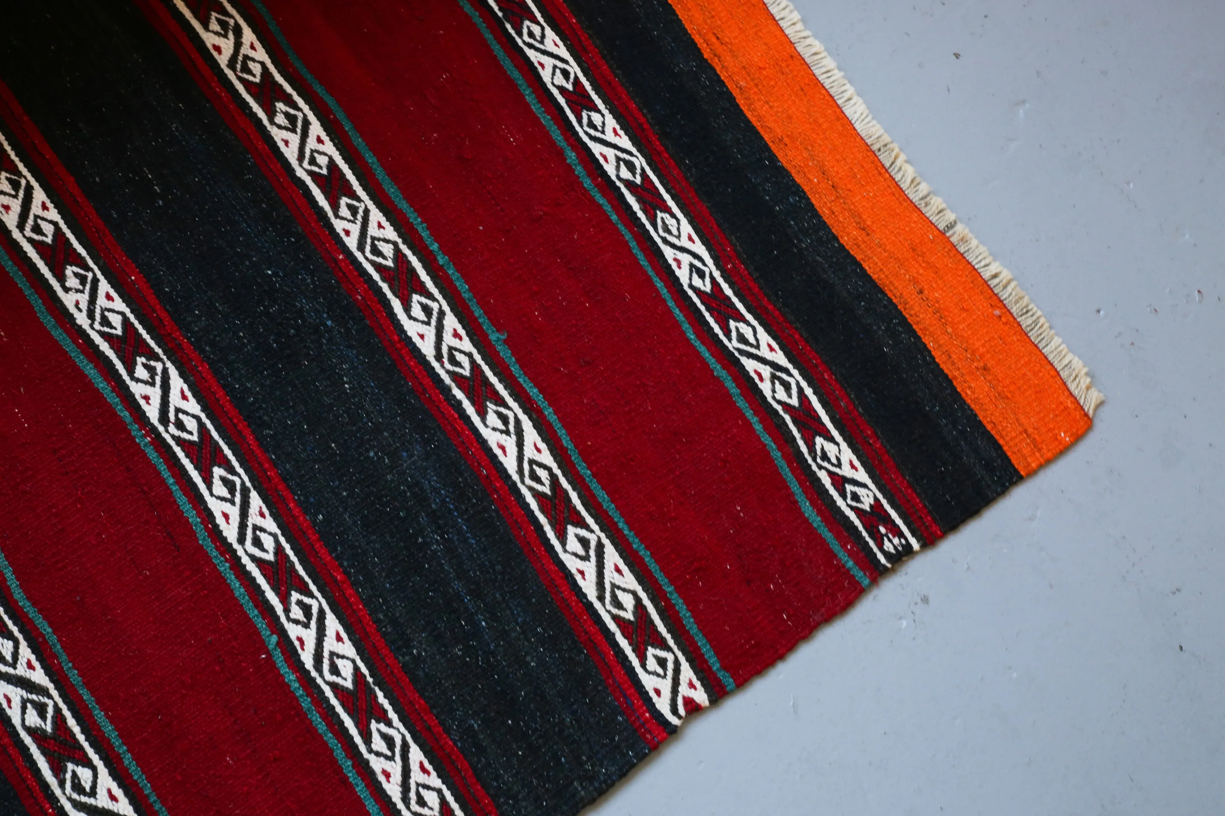 Vintage Mini Turkish Kilim Rug 2.8ftx4.8ft