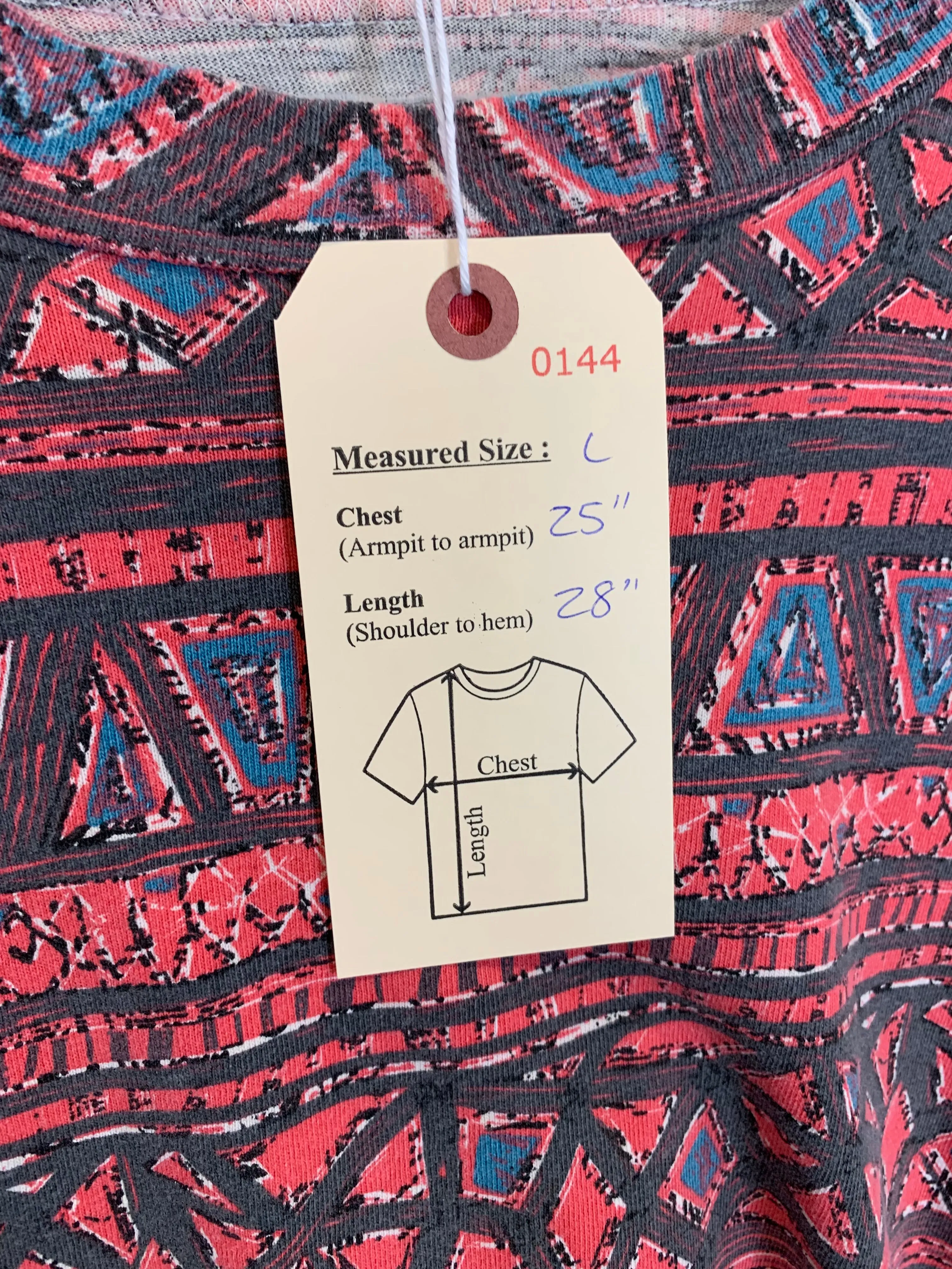 VTG Longsleeve Patterned Shirt (L)