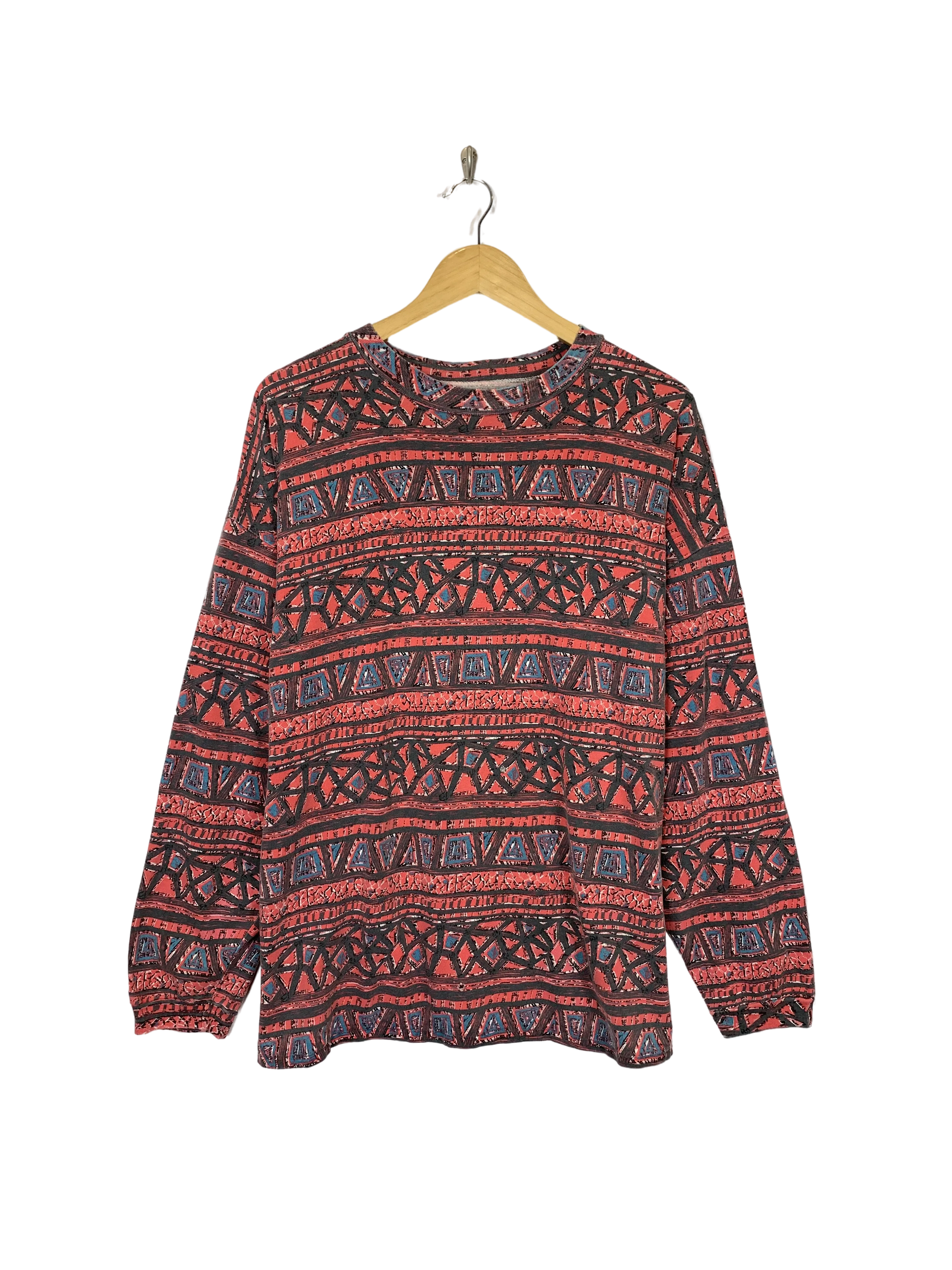 VTG Longsleeve Patterned Shirt (L)