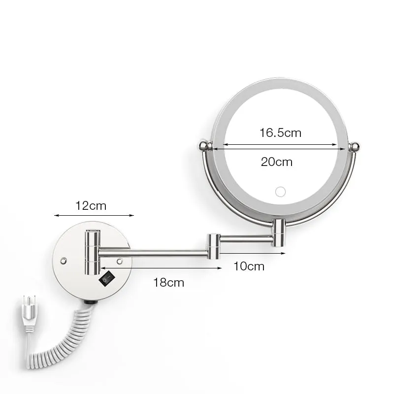 Wall Mounted LED Makeup Mirror