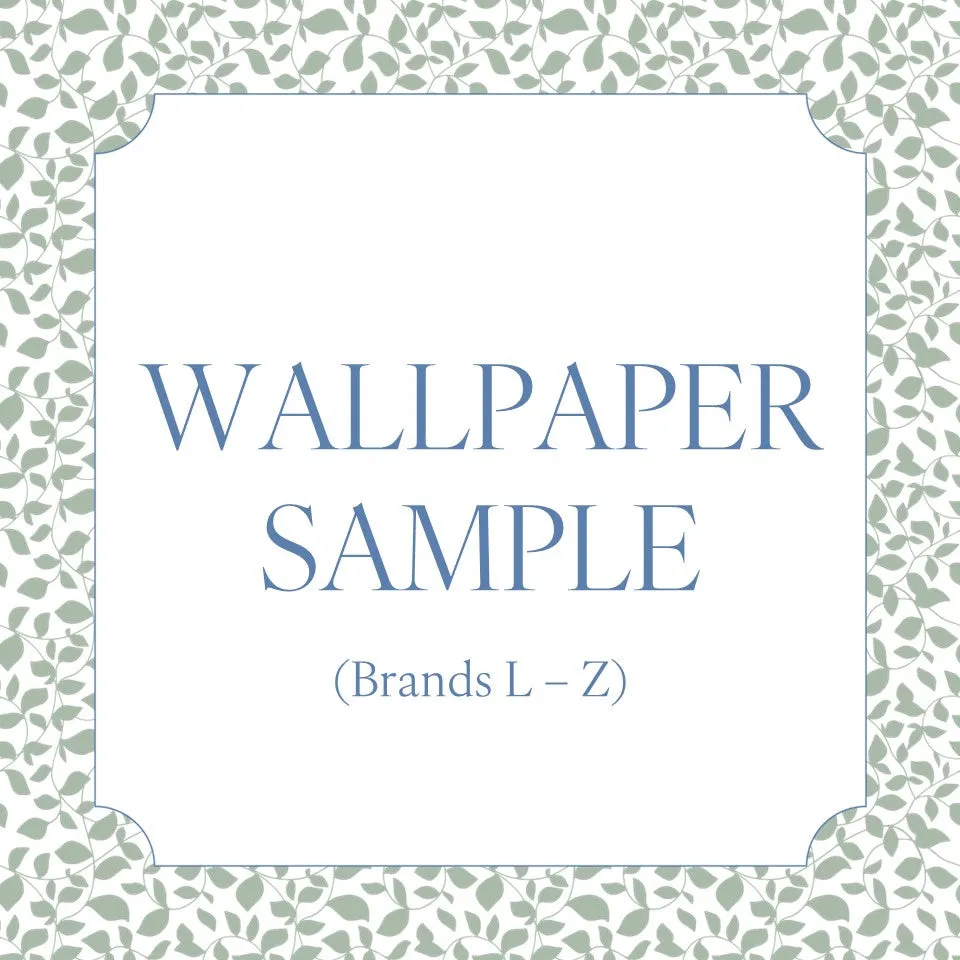Wallpaper Sample (Brands L - Z)