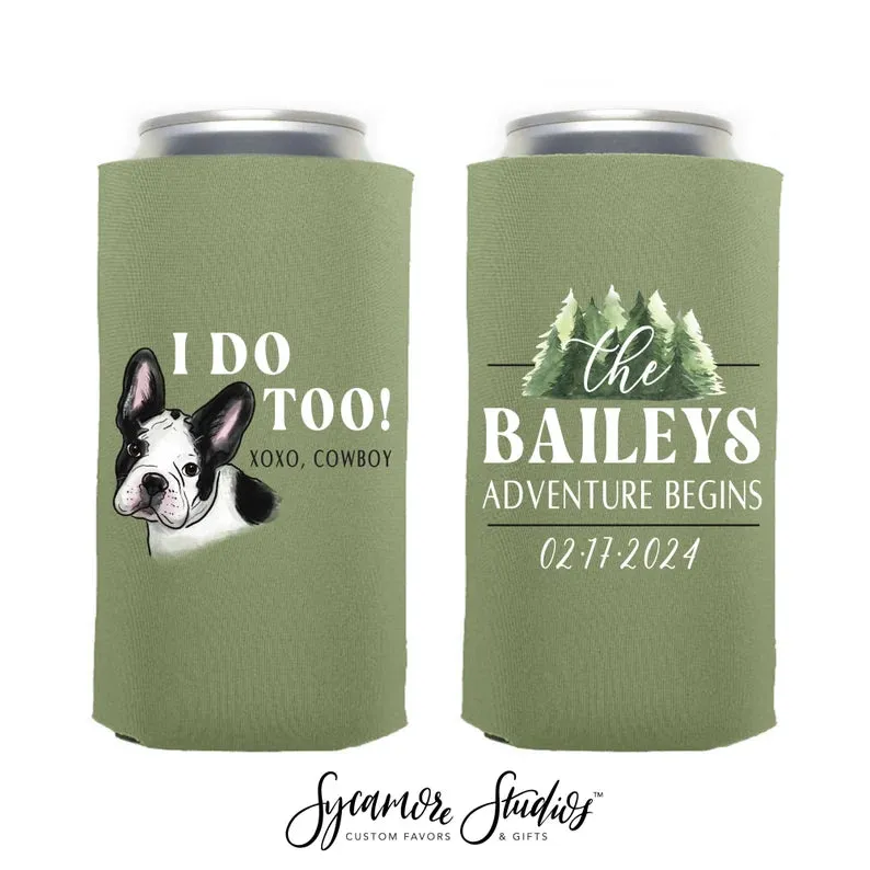 Wedding Regular & Slim Can Cooler Package #11FRS - Full Color - I Do Too