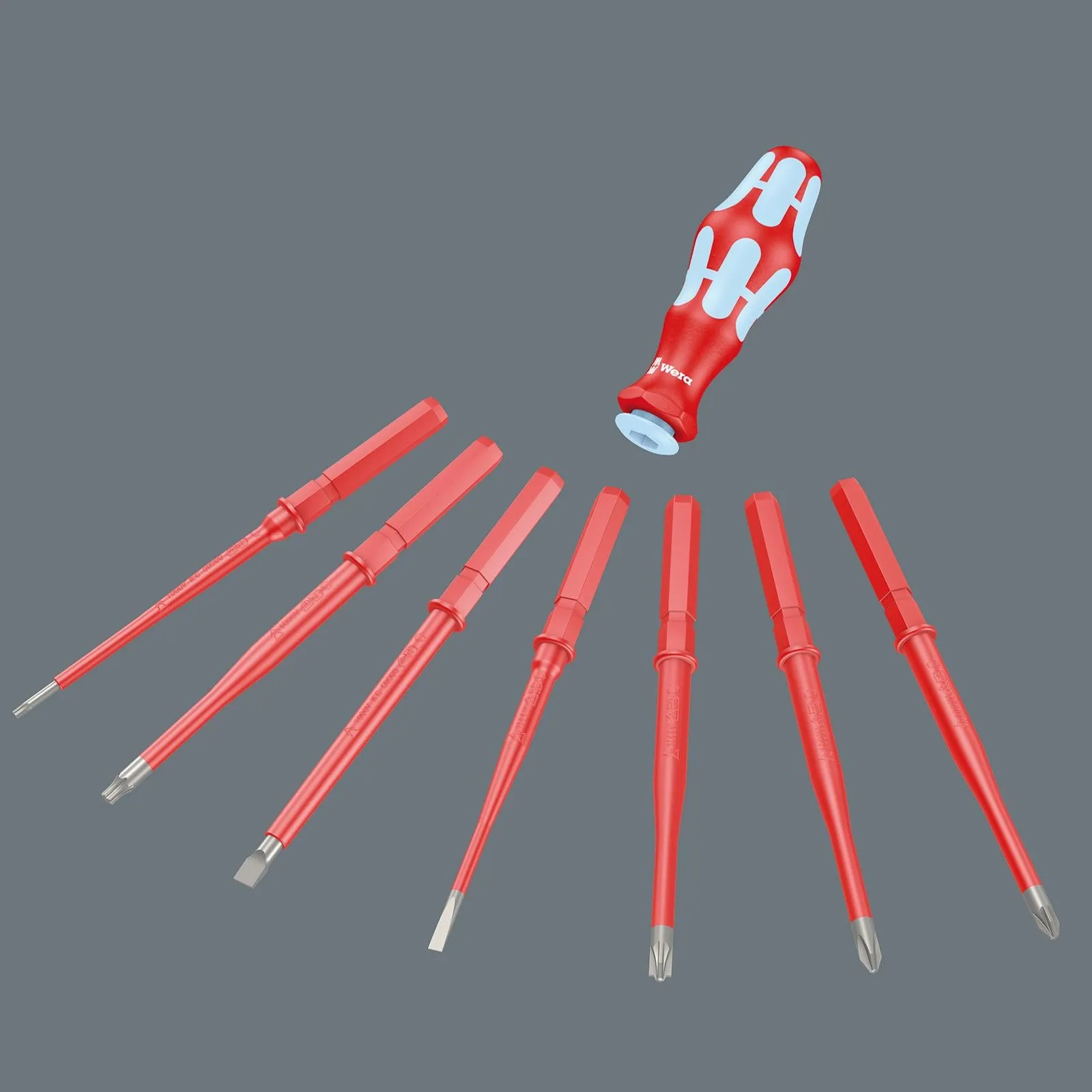 Wera VDE Screwdriver Blade Interchangable KK VDE Stainless Steel Individual Phillips Pozi Slotted Torx