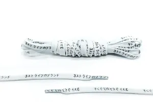 White Japanese Katakana Laces