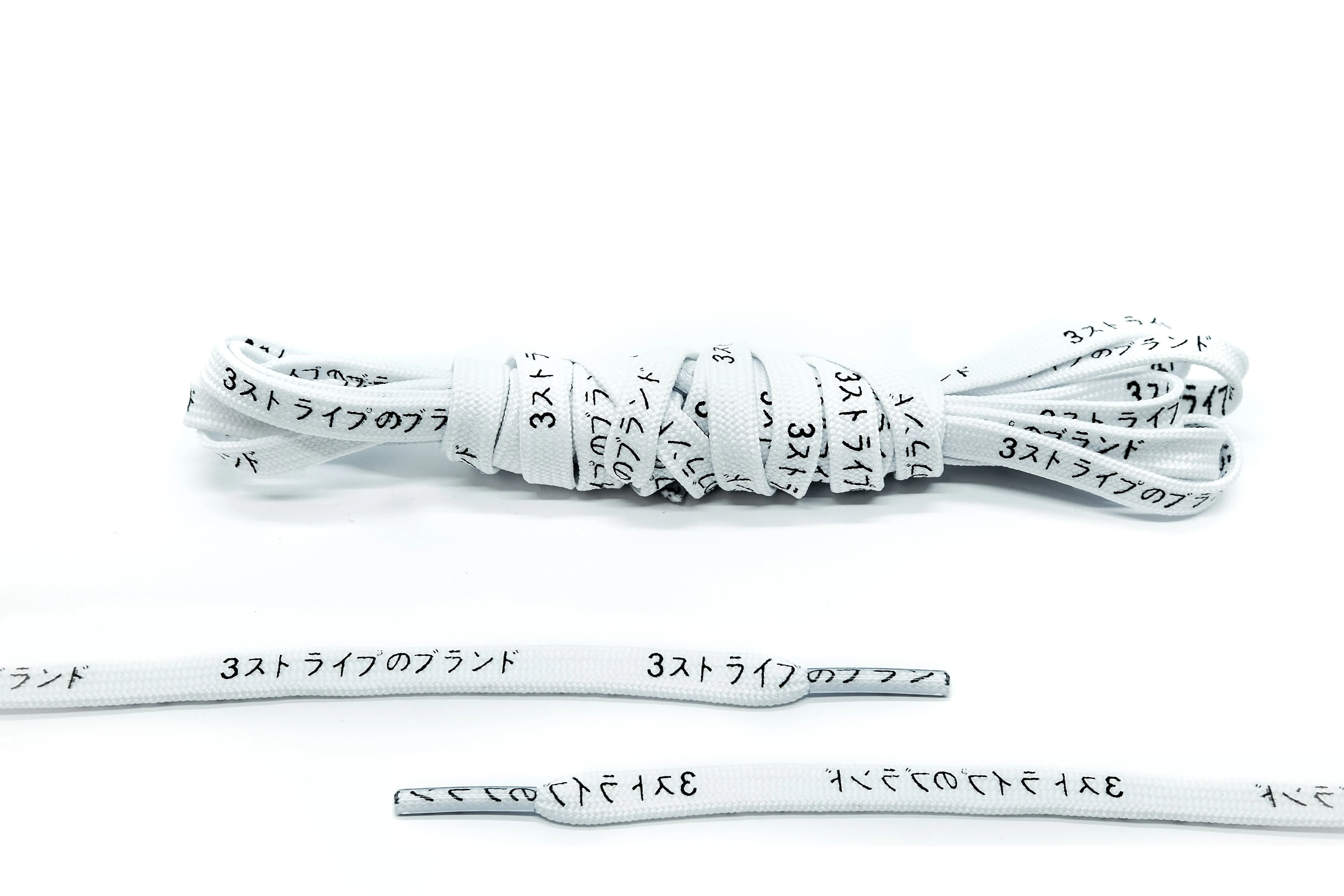 White Japanese Katakana Laces