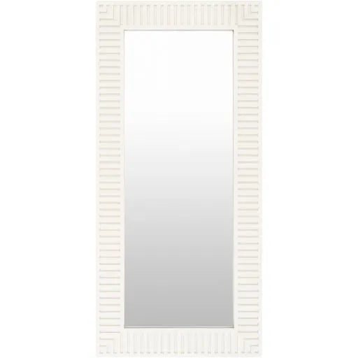 White Wood Frame Mirror