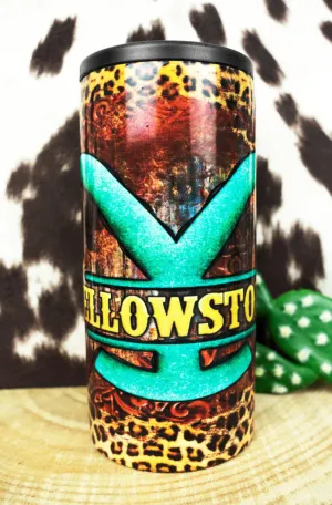 Wild West Yellowstone Skinny Can Hard Koozie