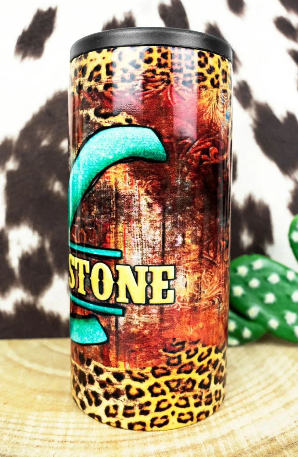 Wild West Yellowstone Skinny Can Hard Koozie