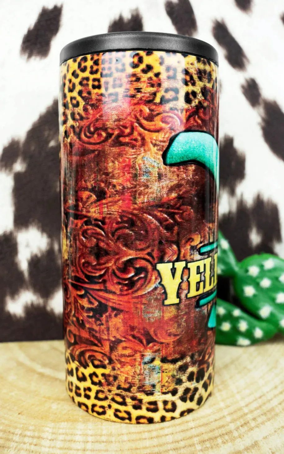 Wild West Yellowstone Skinny Can Hard Koozie