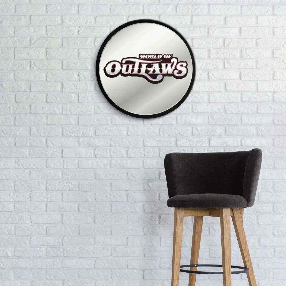 World of Outlaws: Modern Disc Mirrored Wall Sign