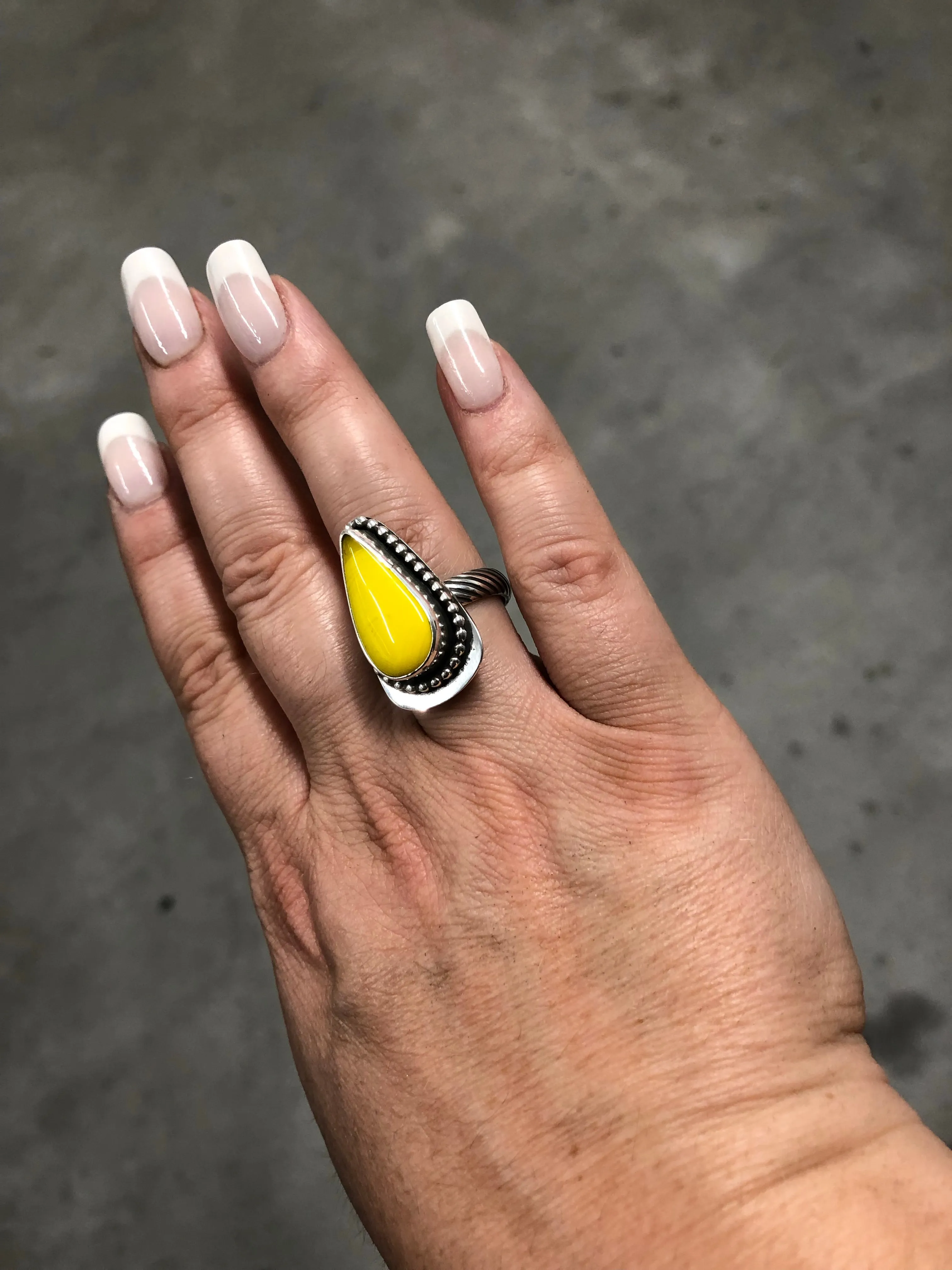 Yellow Rosarita Ring