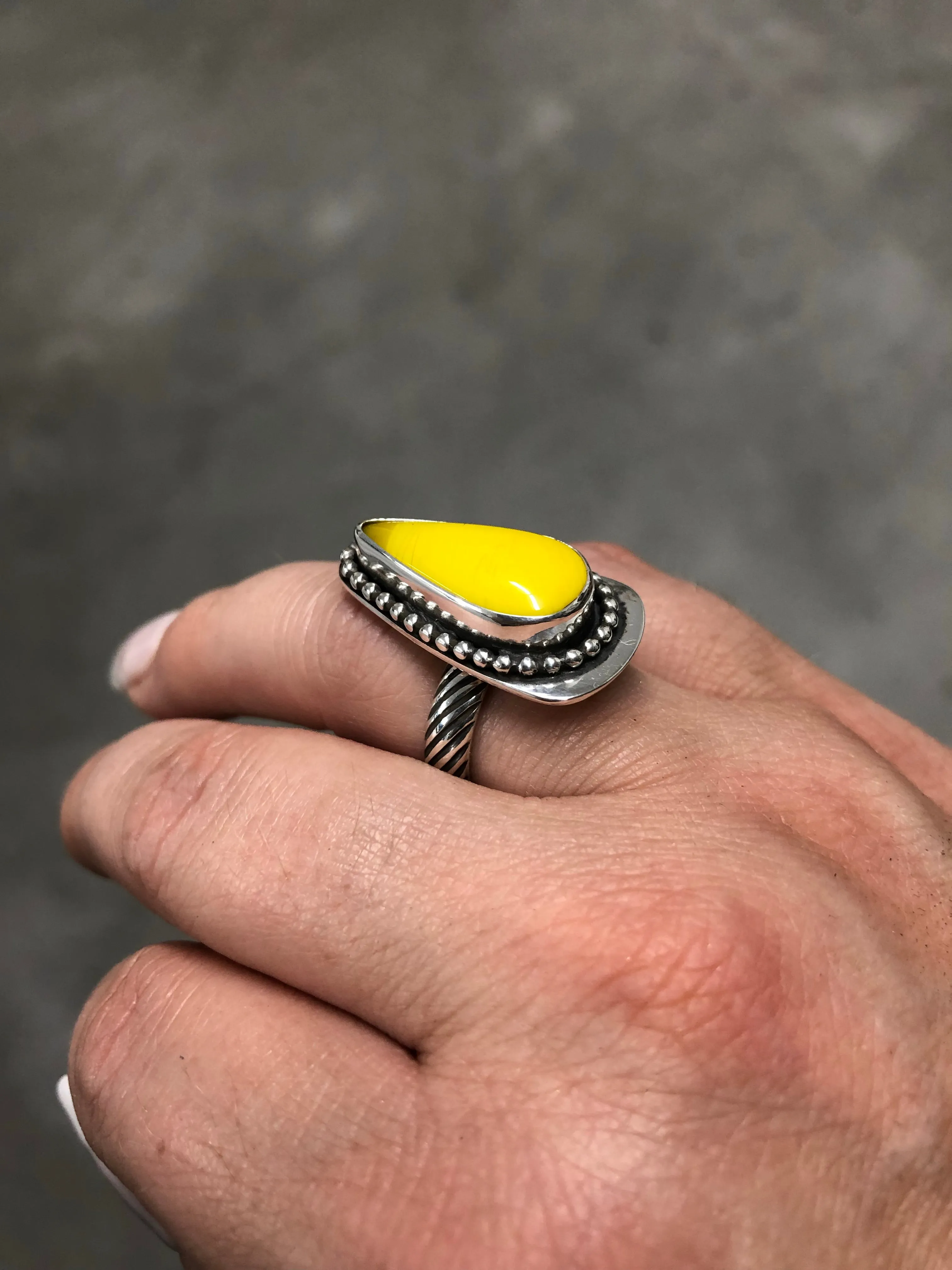 Yellow Rosarita Ring